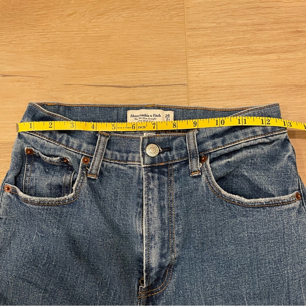 Abercrombie & Fitch Curve Love Jeans 90s slim straight ultra high rise - Picture 5 of 12